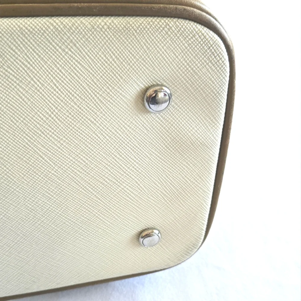 New! Tumi Verona Double Zip Satchel Villa Bag Purse SAND COATED Twill - Picture 8 of 14
